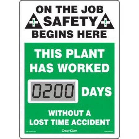 Accuform MINI DIGIDAY ELECTRONIC SCOREBOARDS SCL200 SCL200